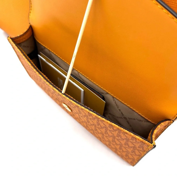 Michael Kors Charlotte LG Tote Bag 3 IN 1 Leather Shoulder Bag Cider (NWT) - Picture 12 of 15